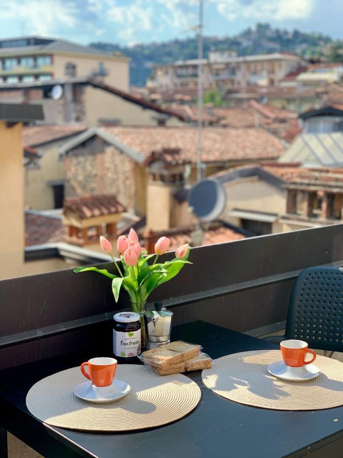 Magic Place Bergamo! Relax Apartment With Terrace In The Heart Of The City Dış mekan fotoğraf